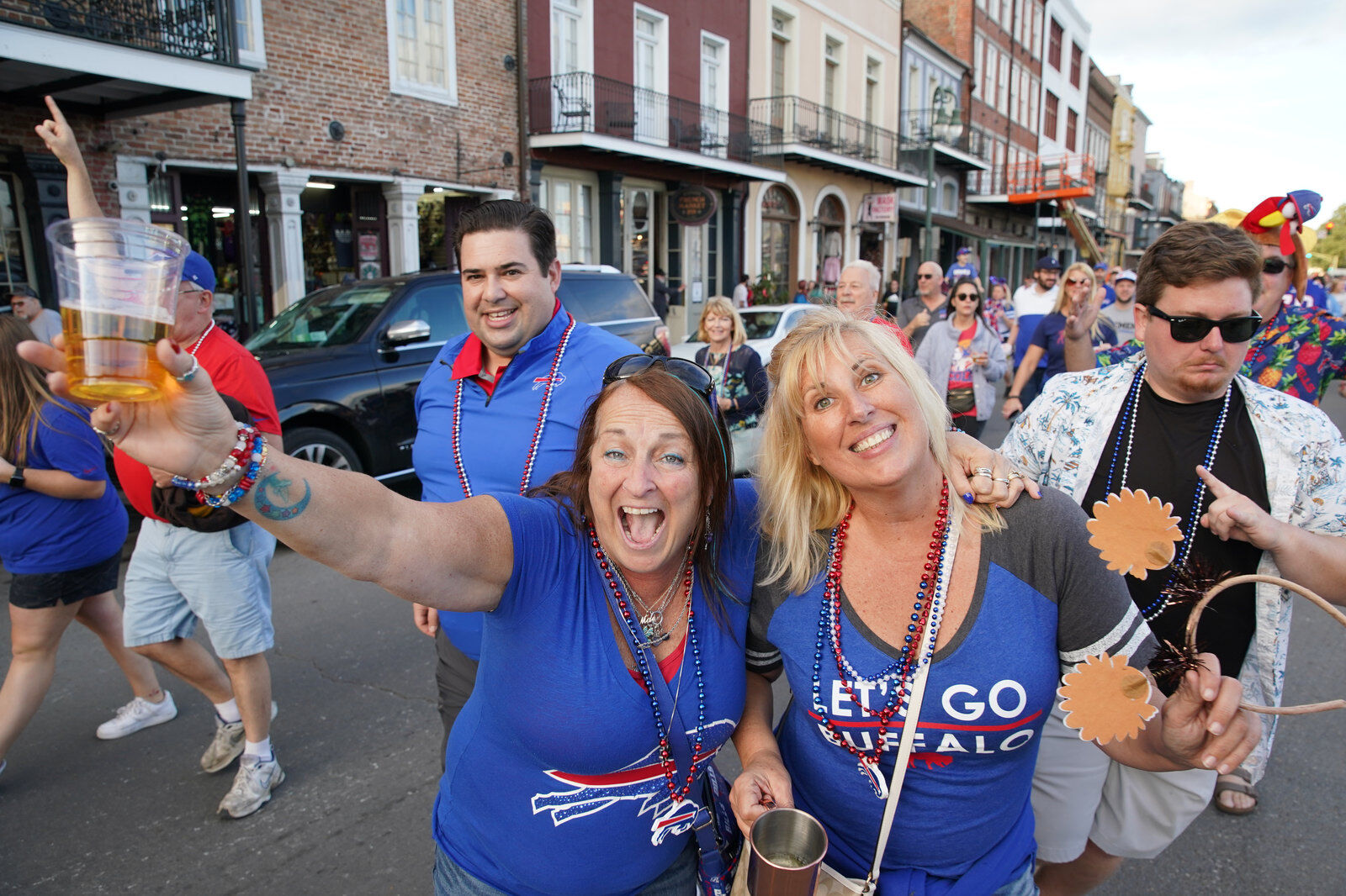 Buffalo Bills packers of NOLA Takeover Parade